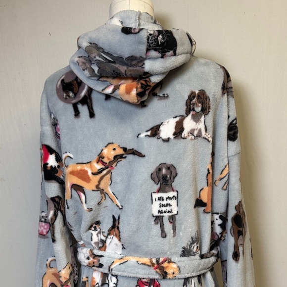 Vera Bradley “Dog Show” Hooded Fleece Robe Size 2XL/3XL - Picture 5 of 11